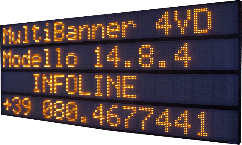 MultiBanner 14.8.4 a led ambra