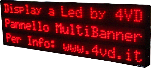 MultiBanner 7.5.3 a led rossi