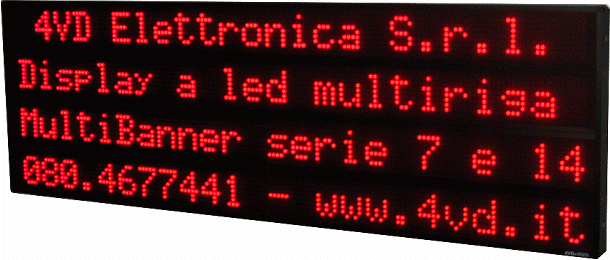 MultiBanner 7.6.4 a led rossi