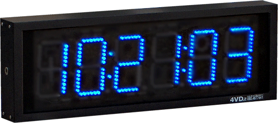 Radioclock 10.6 a led blu