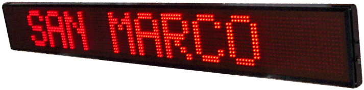 Display a led a messaggio variabile InfoBanner 14.6