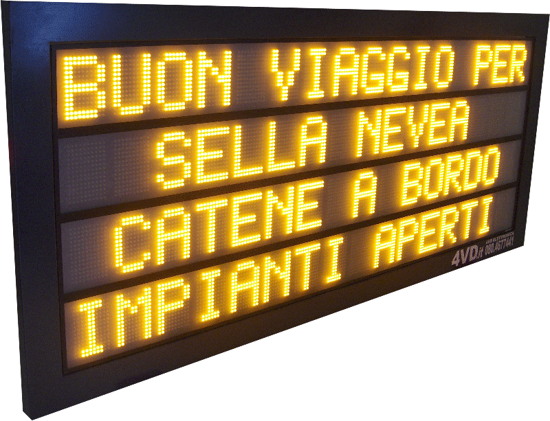 MultiBanner 14.8.4 a led ambra con GSM