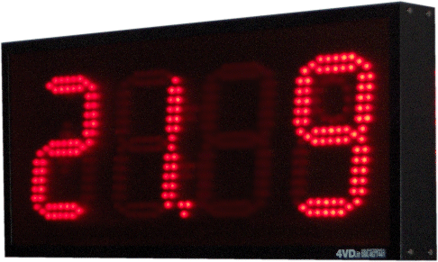 Radioclock 19.4 a led rossi