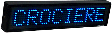 Display a led a messaggio variabile InfoBanner 7.2, led blu