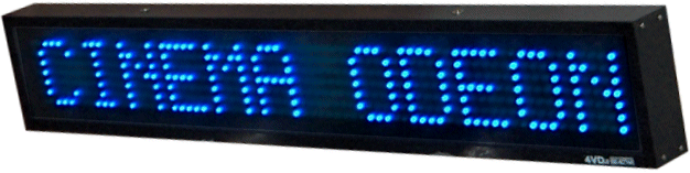 InfoBanner 7.3 a led blu