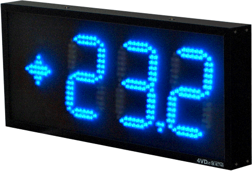 Termometro 19.4 a led blu