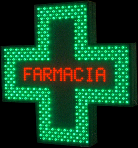 Croci a led per farmacie